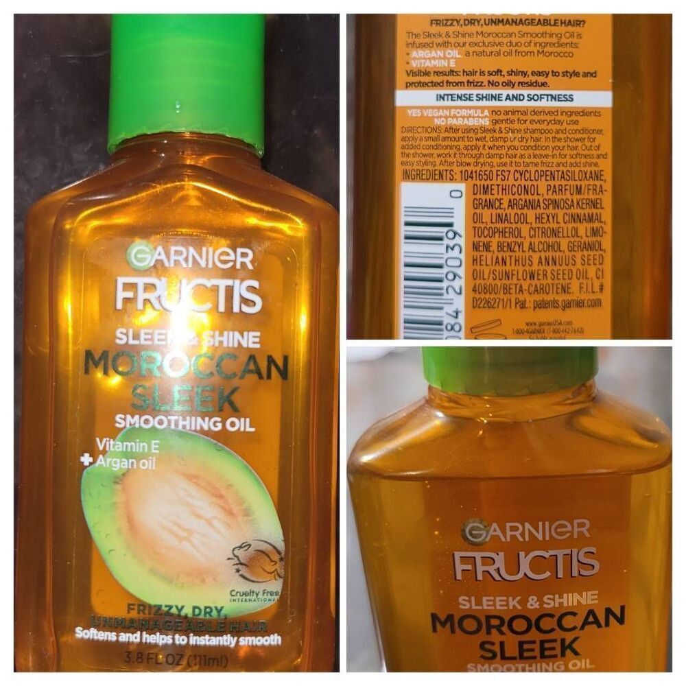 Garnier Fructis Moroccan sleek shine smoothing shine hair oil